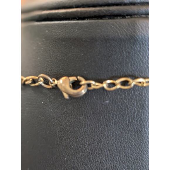 Antiqued Gold Tone Pendant Multi-Charm Long Chain 29.5"-31.5" Necklace - Picture 6 of 7